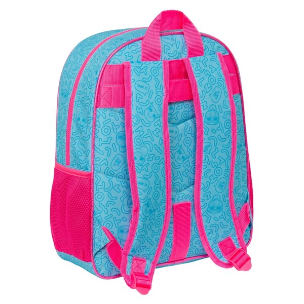 Mochila Junior Adaptable A Carro Lol Surprise! "Divas"32 x 38 x 12 cm.