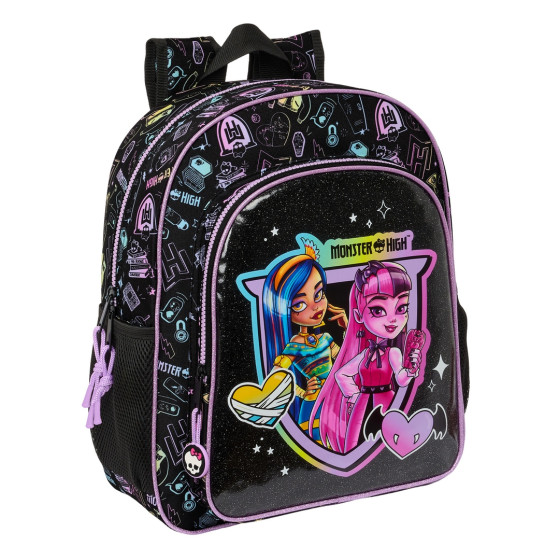Mochila Junior Adaptable A Carro Monster High32 x 38 x 12 cm.