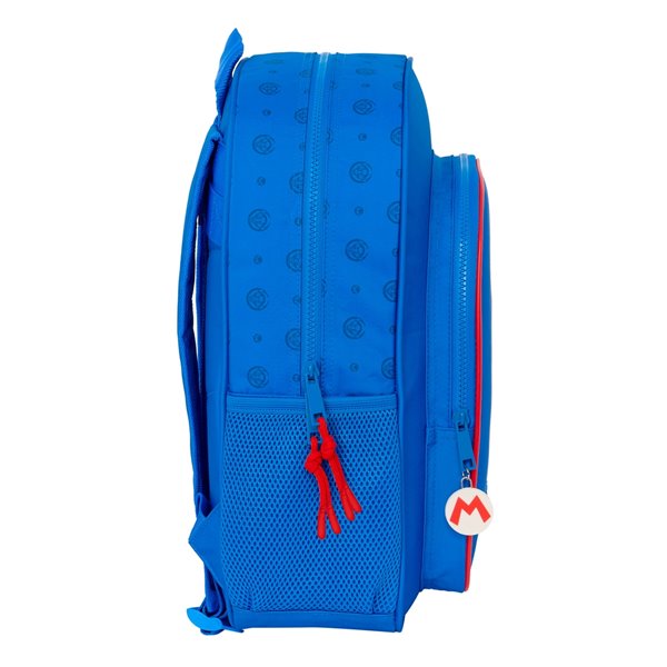 Mochila Junior Adaptable A Carro Super Mario "Play"32 x 38 x 12 cm.