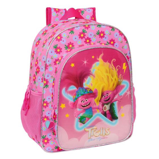 Mochila Junior Adaptable A Carro Trolls 332 x 38 x 12 cm.