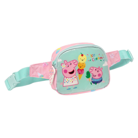 Riñonera Infantil Niña Peppa Pig "Ice Cream"14 x 11 x 4 cm.