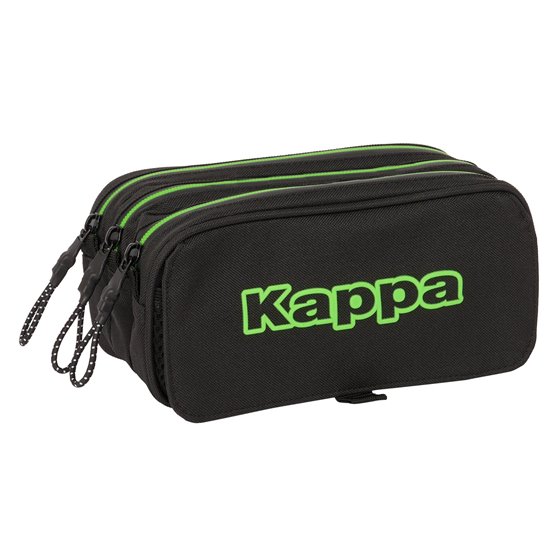 Portatodo Triple Big Kappa "Black"21,5 x 10 x 8 cm.