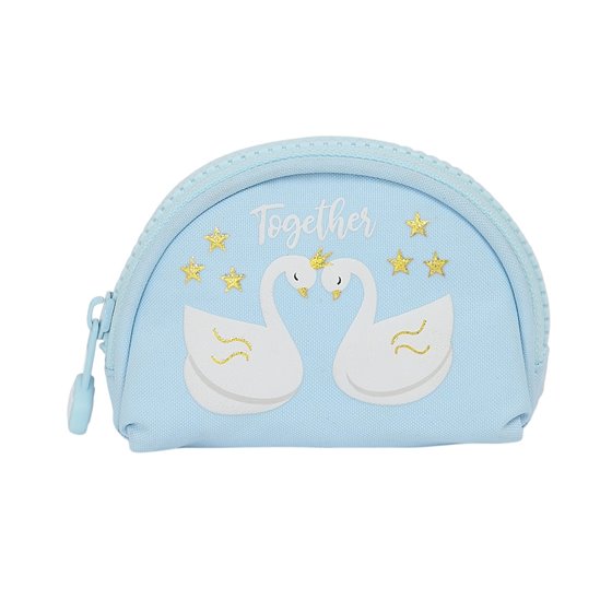 Monedero Xs Glowlab "Cisnes"9,5 x 7 x 3 cm.