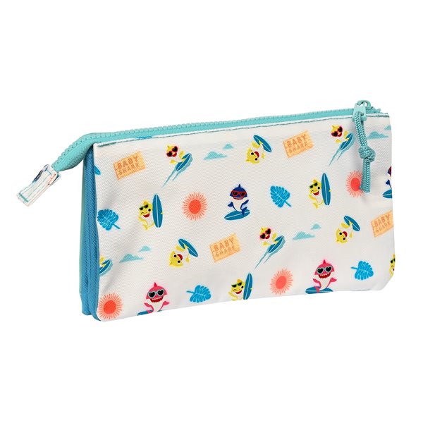 Portatodo Triple Baby Shark "Surfing"22 x 12 x 3 cm.