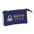 Portatodo Triple Benetton "Varsity"22 x 12 x 3 cm.