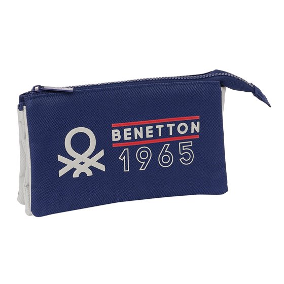 Portatodo Triple Benetton "Varsity"22 x 12 x 3 cm.