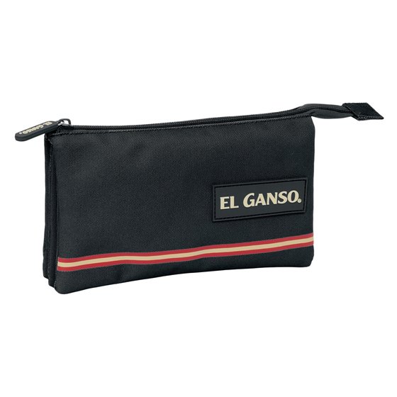 Portatodo Triple El Ganso Basics "Negro"22 x 12 x 3 cm.