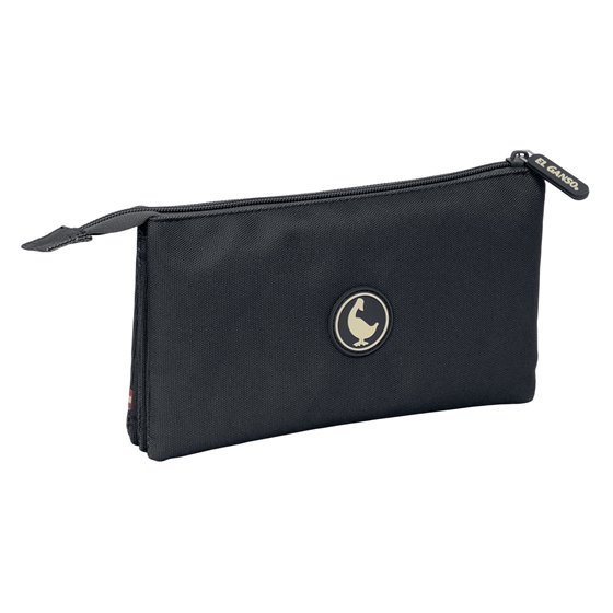 Portatodo Triple El Ganso Basics "Negro"22 x 12 x 3 cm.