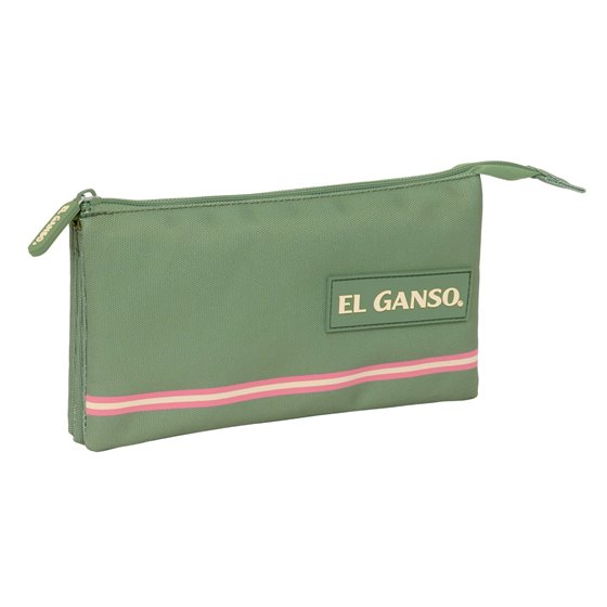 Portatodo Triple El Ganso Basics "Verde"22 x 12 x 3 cm.