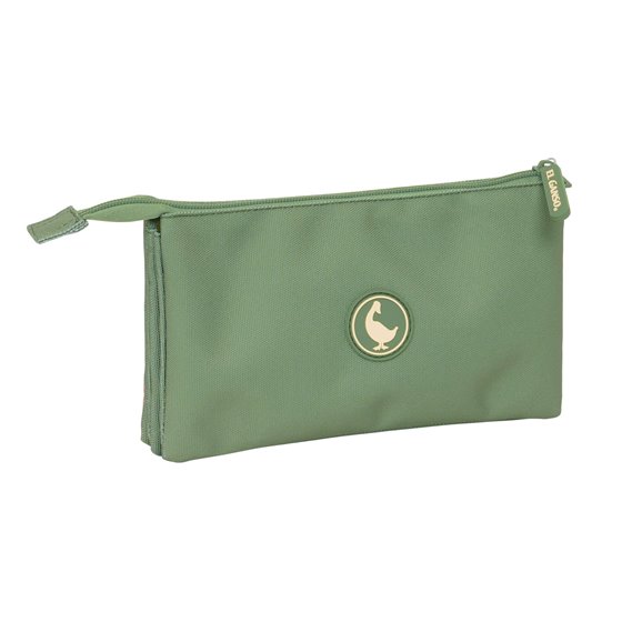 Portatodo Triple El Ganso Basics "Verde"22 x 12 x 3 cm.