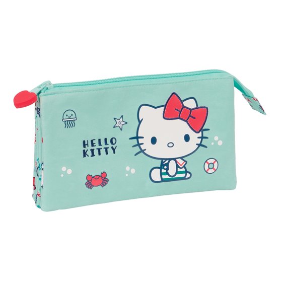Portatodo Triple Hello Kitty "Sea Lovers"22 x 12 x 3 cm.
