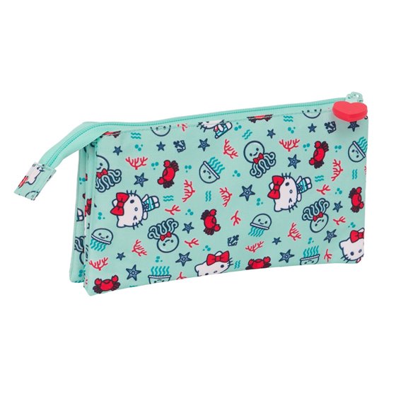Portatodo Triple Hello Kitty "Sea Lovers"22 x 12 x 3 cm.