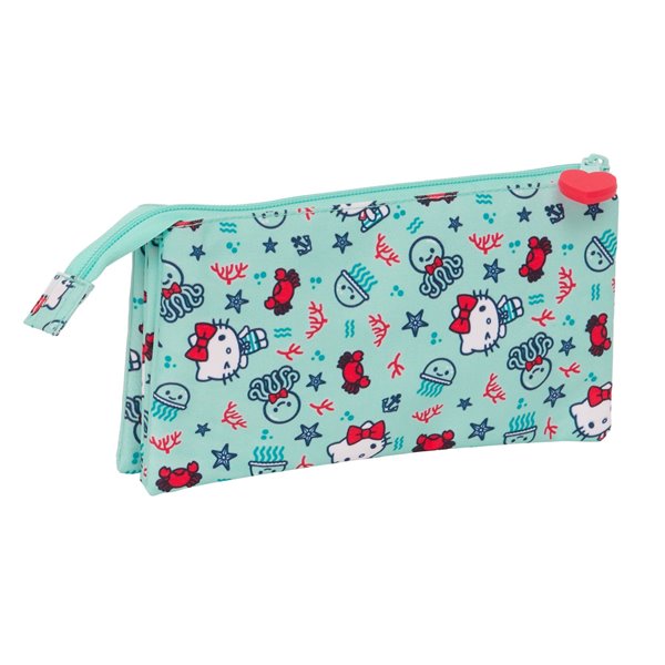 Portatodo Triple Hello Kitty "Sea Lovers"22 x 12 x 3 cm.