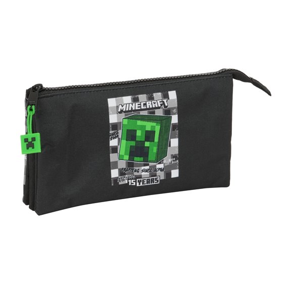 Portatodo Triple Minecraft22 x 12 x 3 cm.