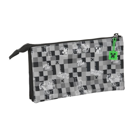 Portatodo Triple Minecraft22 x 12 x 3 cm.