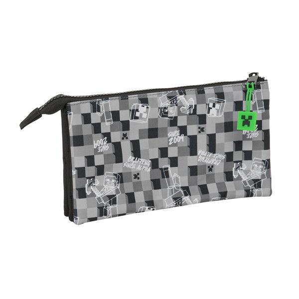 Portatodo Triple Minecraft22 x 12 x 3 cm.