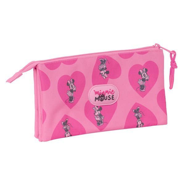 Portatodo Triple Minnie Mouse "Loving"22 x 12 x 3 cm.