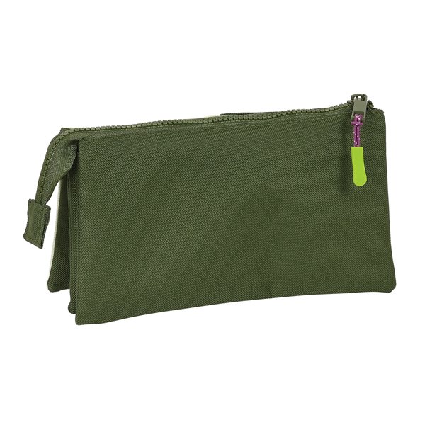 Portatodo Triple Munich "Bright Khaki"22 x 12 x 3 cm.