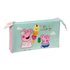 Portatodo Triple Peppa Pig "Ice Cream"22 x 12 x 3 cm.
