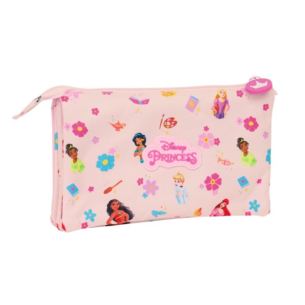 Portatodo Triple Princesas Disney "Summer Adventures"22 x 12 x 3 cm.