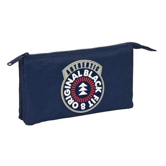 Portatodo Triple Reciclado Blackfit8 Authentic22 x 12 x 3 cm.