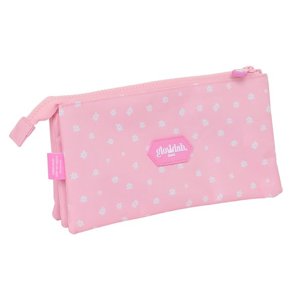 Portatodo Triple Reciclado Glowlab Kids "Sweet Home"22 x 12 x 3 cm.