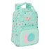 Mochila Infantil Con Asas Facil Limpieza Safta Preescolar "Caracol"20 x 28 x 8 cm.