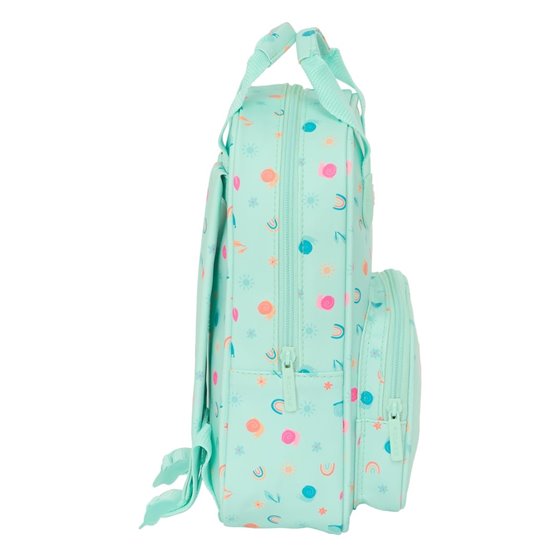 Mochila Infantil Con Asas Facil Limpieza Safta Preescolar "Caracol"20 x 28 x 8 cm.