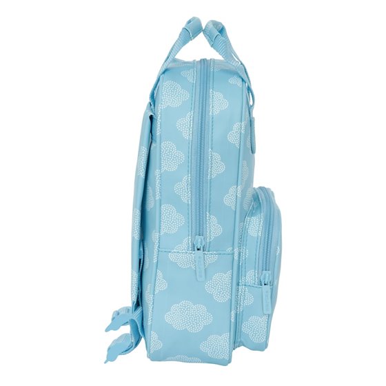 Mochila Infantil Con Asas Facil Limpieza Safta Preescolar "Nube"20 x 28 x 8 cm.