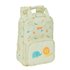 Mochila Infantil Con Asas Facil Limpieza Safta Preescolar "Selva"20 x 28 x 8 cm.