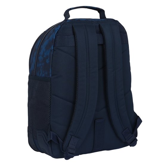 Mochila Doble Adaptable A Carro Batman "Legendary"32 x 42 x 15 cm.