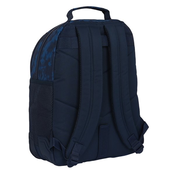 Mochila Doble Adaptable A Carro Batman "Legendary"32 x 42 x 15 cm.