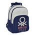 Mochila Doble Adaptable A Carro Benetton "Varsity"32 x 42 x 15 cm.