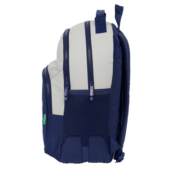 Mochila Doble Adaptable A Carro Benetton "Varsity"32 x 42 x 15 cm.