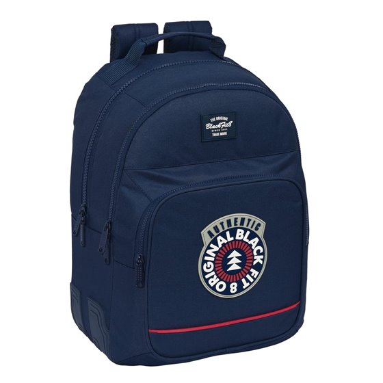 Mochila Doble Adaptable A Carro Reciclado Blackfit8 Authentic32 x 42 x 15 cm.