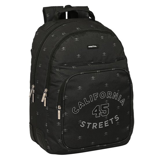 Mochila Doble Adaptable A Carro Safta "California"32 x 42 x 15 cm.