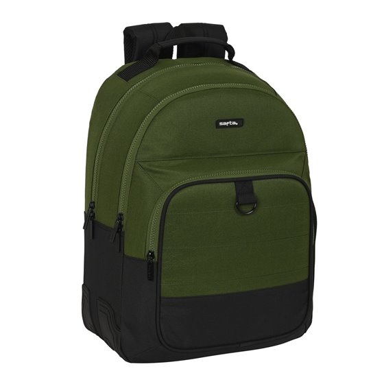 Mochila Doble Adaptable A Carro Safta "Dark Forest"32 x 42 x 15 cm.