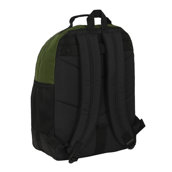 Mochila Doble Adaptable A Carro Safta "Dark Forest"32 x 42 x 15 cm.
