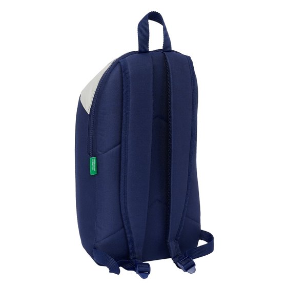 Mini Mochila Cremallera Vertical Benetton "Varsity"22 x 39 x 10 cm.