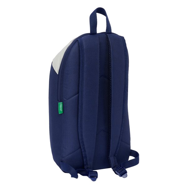 Mini Mochila Cremallera Vertical Benetton "Varsity"22 x 39 x 10 cm.