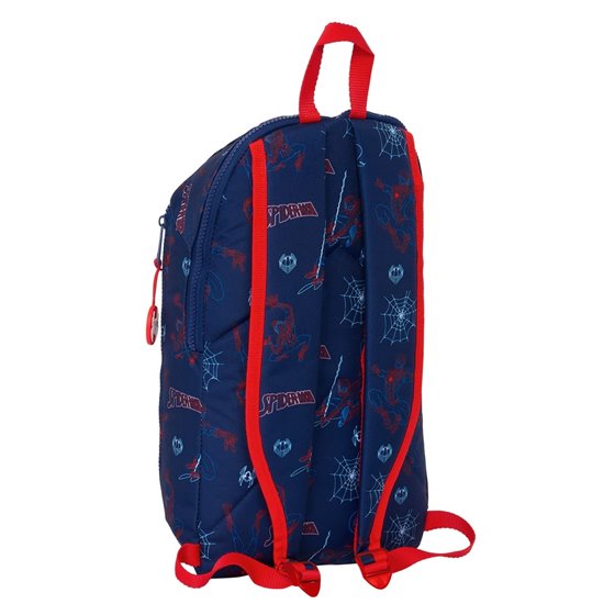 Mini Mochila Cremallera Vertical Spider-Man "Neon"22 x 39 x 10 cm.