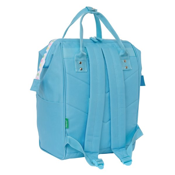 Mochila Con Asas Para Portatil 13" Benetton "Spring"27 x 40 x 19 cm.
