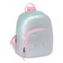 Mini Mochila Benetton "Silver"25 x 30 x 13 cm.