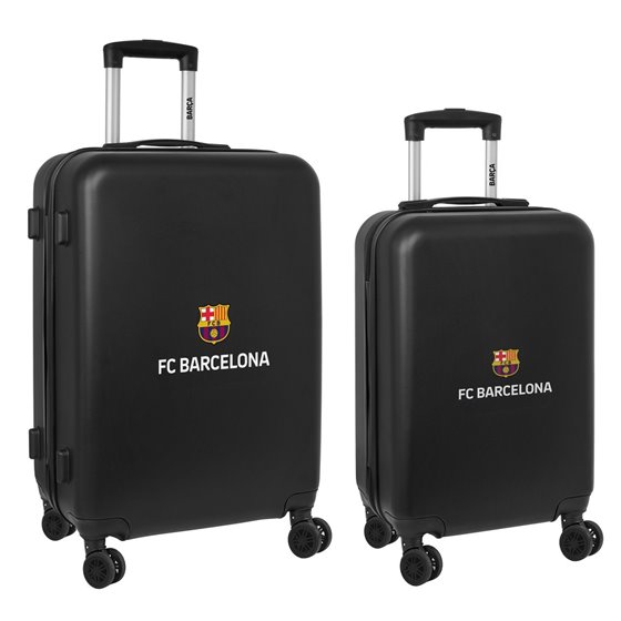 Set 2 Trolleys Cabina 20"+ Mediano 24" F.C.Barcelona 3ª Equipacion40 x 63 x 26 cm.