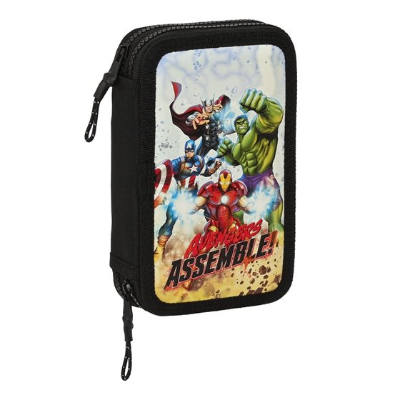 Plumier Doble Pequeño 28 Piezas Avengers "Forever"12,5 x 19,5 x 4 cm.