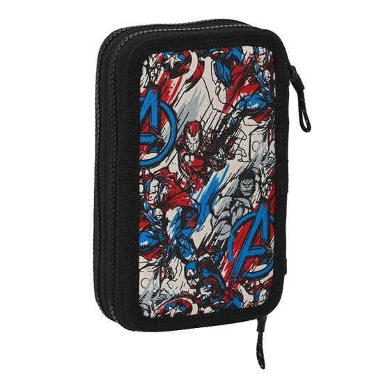 Plumier Doble Pequeño 28 Piezas Avengers "Forever"12,5 x 19,5 x 4 cm.