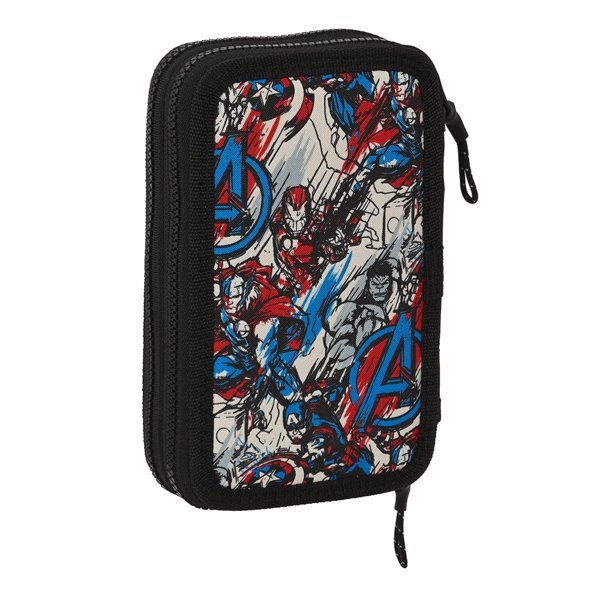 Plumier Doble Pequeño 28 Piezas Avengers "Forever"12,5 x 19,5 x 4 cm.