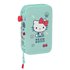 Plumier Doble Pequeño 28 Piezas Hello Kitty "Sea Lovers"12,5 x 19,5 x 4 cm.
