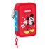 Plumier Doble Pequeño 28 Piezas Mickey Mouse "Fantastic"12,5 x 19,5 x 4 cm.
