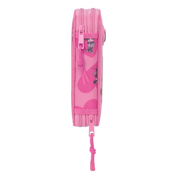 Plumier Doble Pequeño 28 Piezas Minnie Mouse "Loving"12,5 x 19,5 x 4 cm.